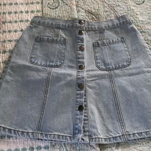 BDG Jean button up skirt